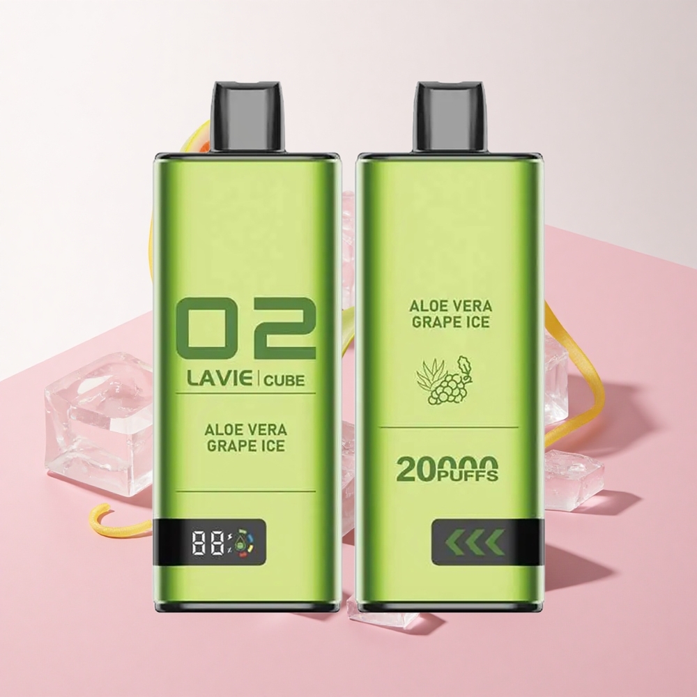 Lavie Cube 20000 Puffs ディスポーザブルベイプ アロエベラ＆グレープアイス 28ML 600mAh