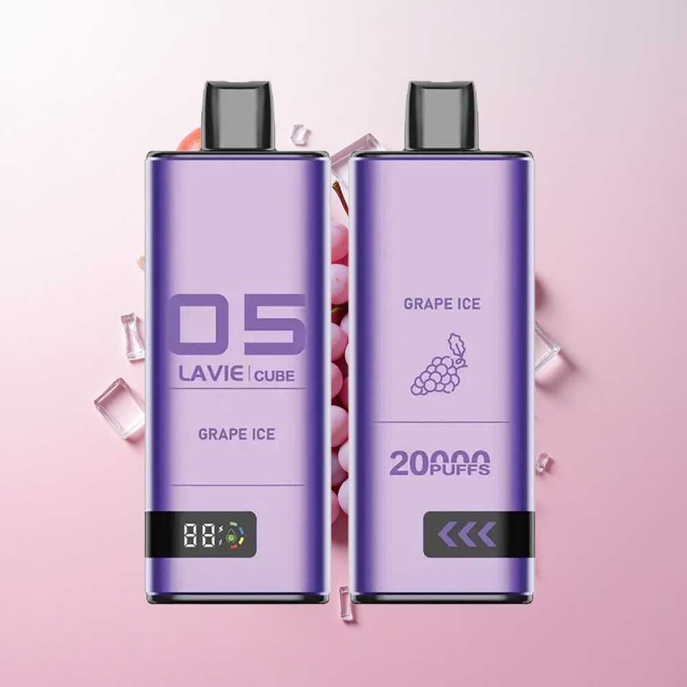 Lavie Cube 20000 Puffs ディスポーザブルベイプ グレープアイス 28ML 600mAh
