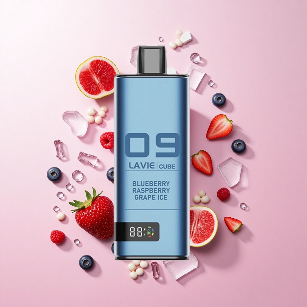 Lavie Cube 20000 Puffs ブルーベリーラズベリーグレープアイス 28ml Type C