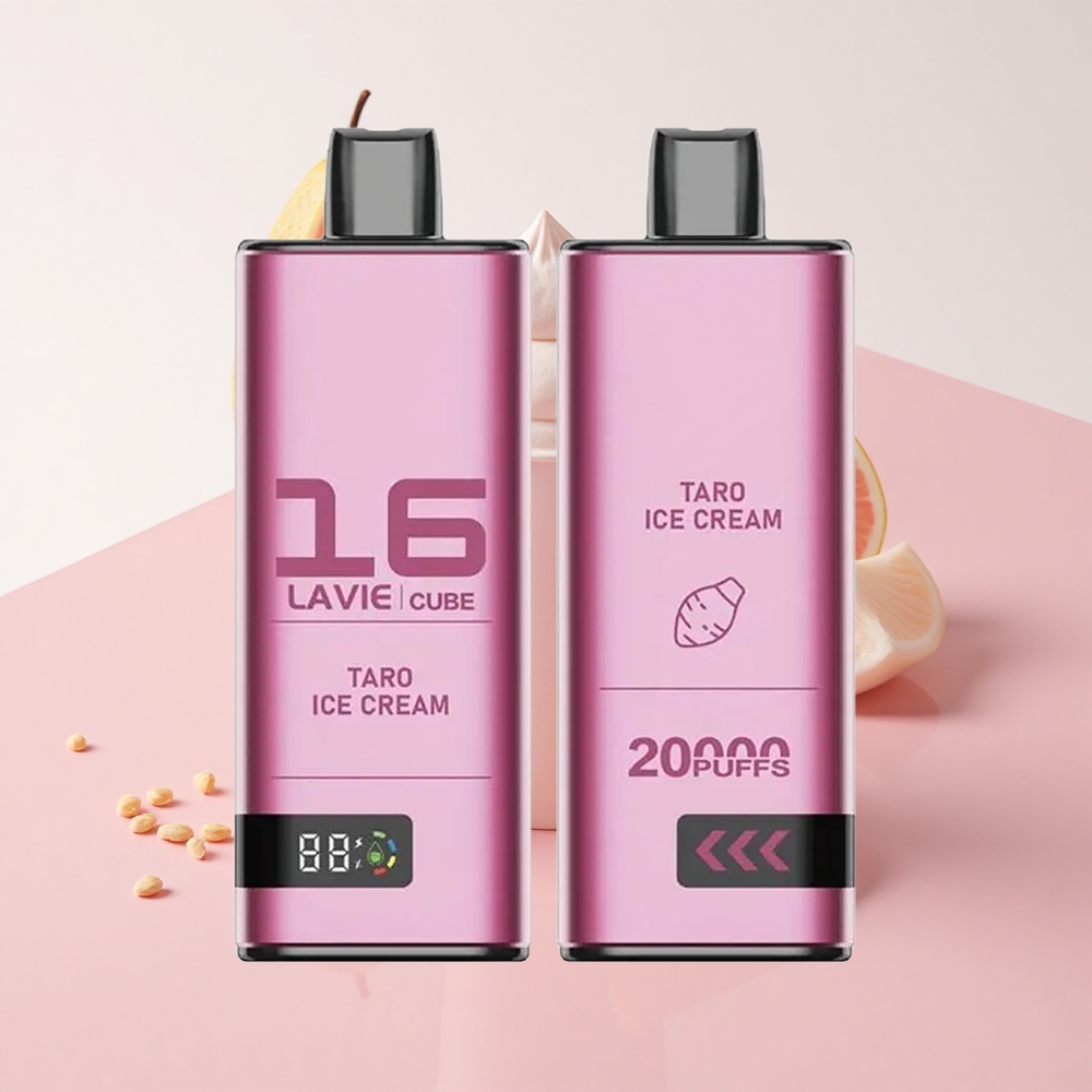 Lavie Cube 20000 Puffs 2%、5%ソルトニコチン タロアイスクリーム