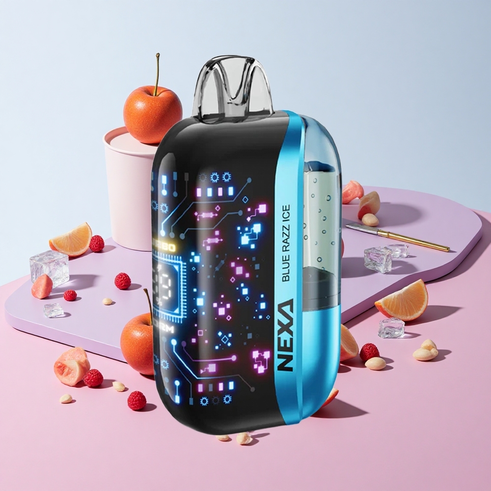 NEXA Ultra 50000 Puffs ディスポーザブルベイプ ブルーラズアイス 20mlプレフィル 800mahバッテリー