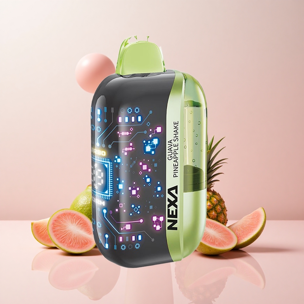 NEXA Ultra 50000 Puffs グアバパイナップルシェイク 20mlプレフィル 800mahバッテリー