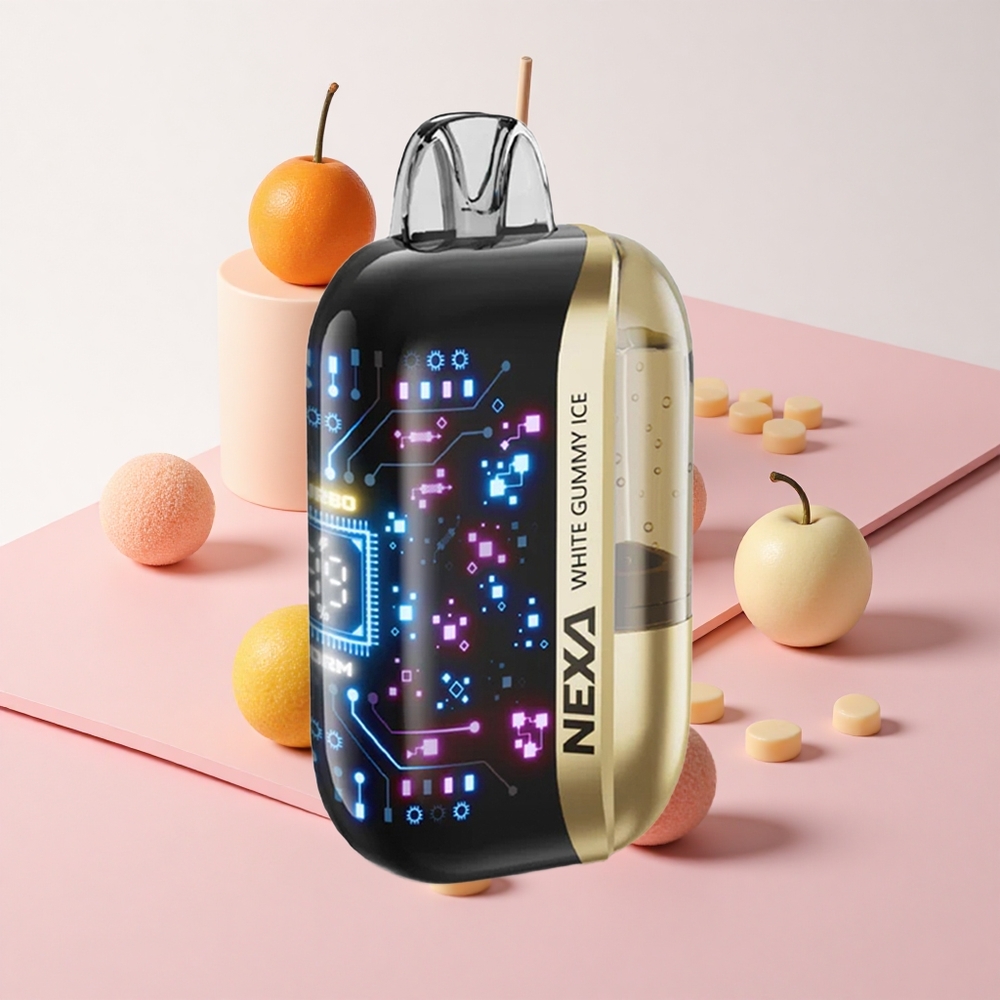 NEXA Ultra 50000 Puffs ホワイトガミーアイス 20ml充填 800mahバッテリー