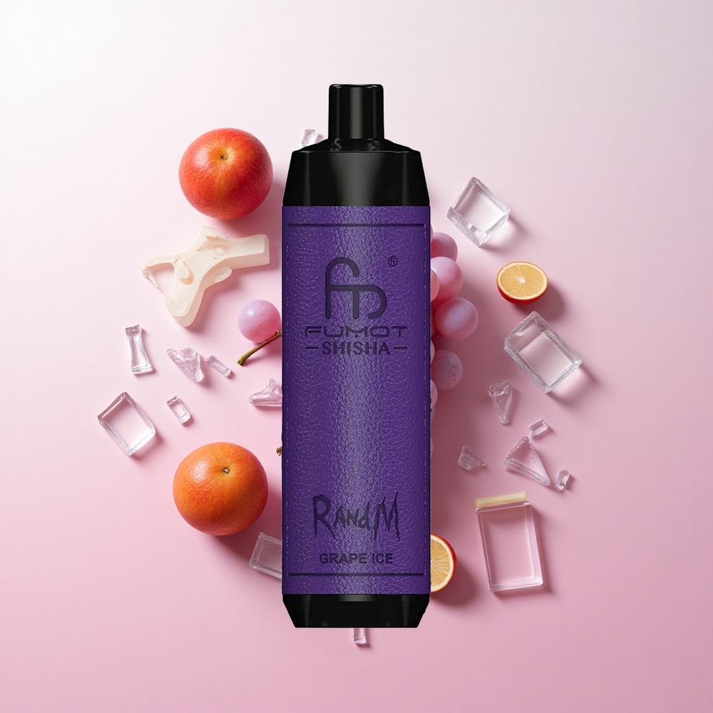 RandM Fumot Shisha 10000パフ ディスポーザブルベイプ グレープアイス 18mlプレフィル 850mAh