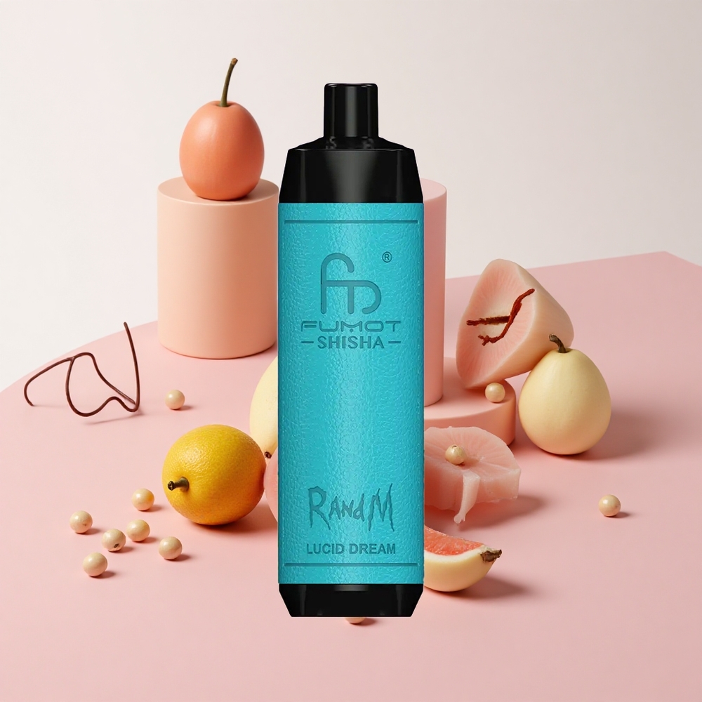 RandM Fumot Shisha 10000パフ ディスポーザブルベイプ ルシッドドリーム（18mlプレフィルド、850mAhバッテリー）