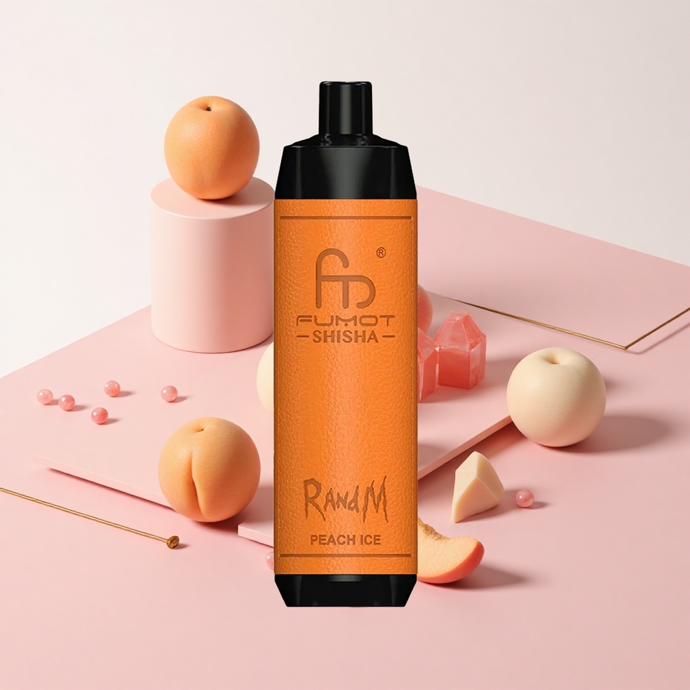 RandM Fumot Shisha 10000パフ ピーチアイス 18mlプレフィル 850mAh