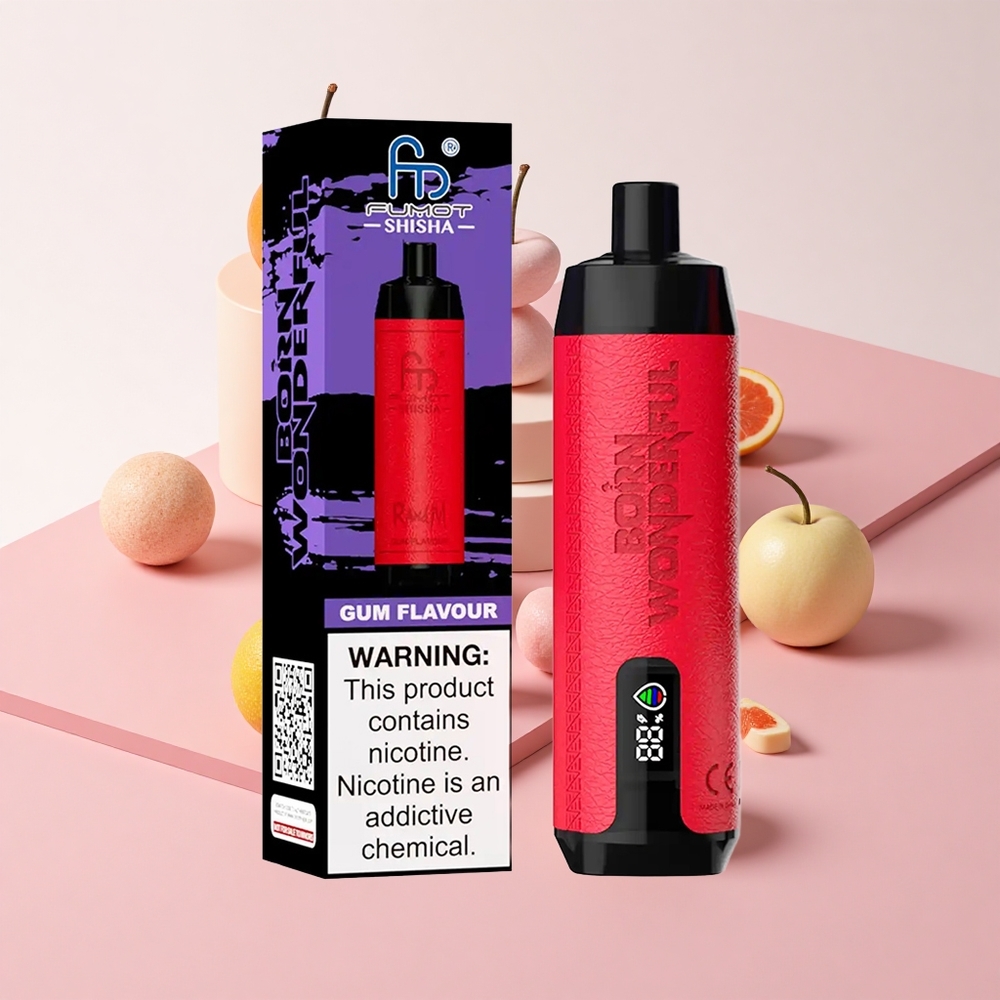 RandM Fumot Shisha 10000パフ ガム風味 使い捨てベイプ Type-Cポート 18mlプレフィル