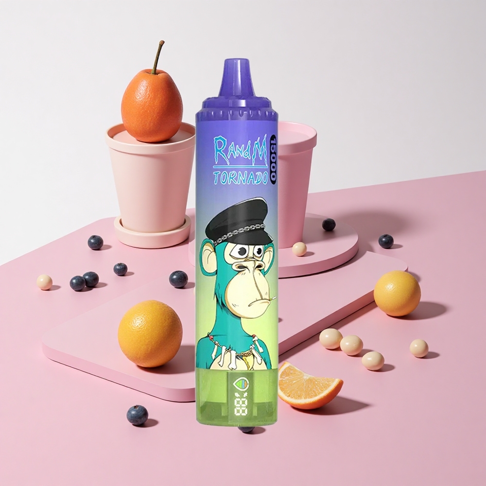 RandM Fumot Tornado 15000パフ ブルーベリーバブルガム 850mAh