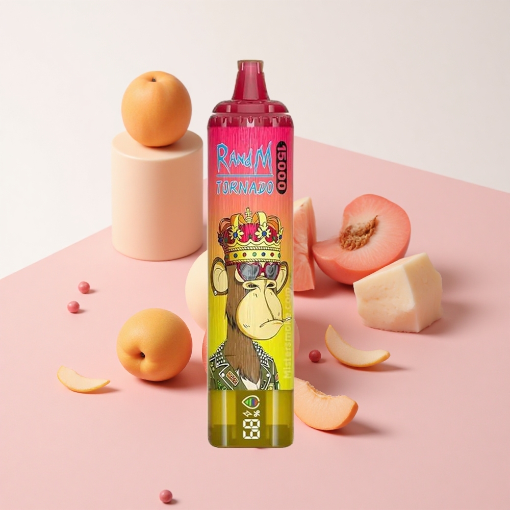 RandM Fumot Tornado 15000 Puffs アイスドピーチ 25ml 850mAh