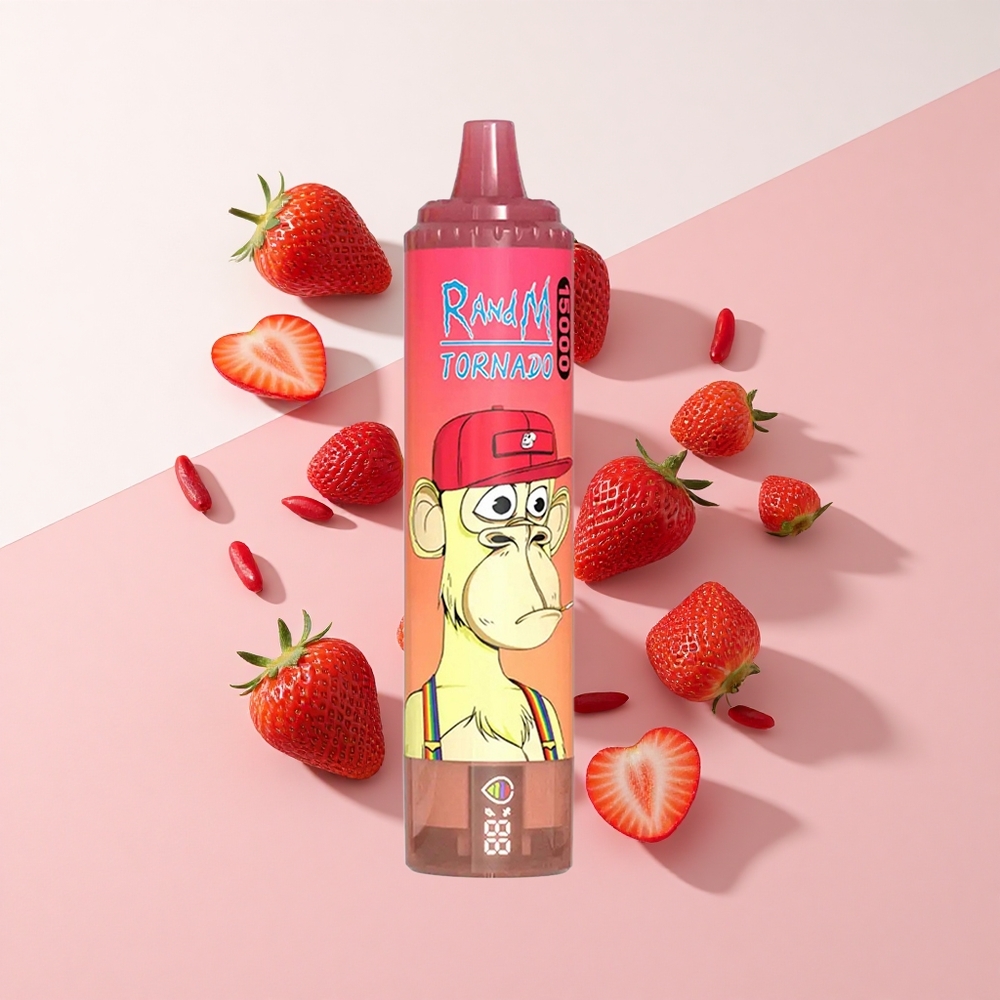 RandM Fumot Tornado 15000 Puffs ストロベリーレッドブル 25ml 850mAh