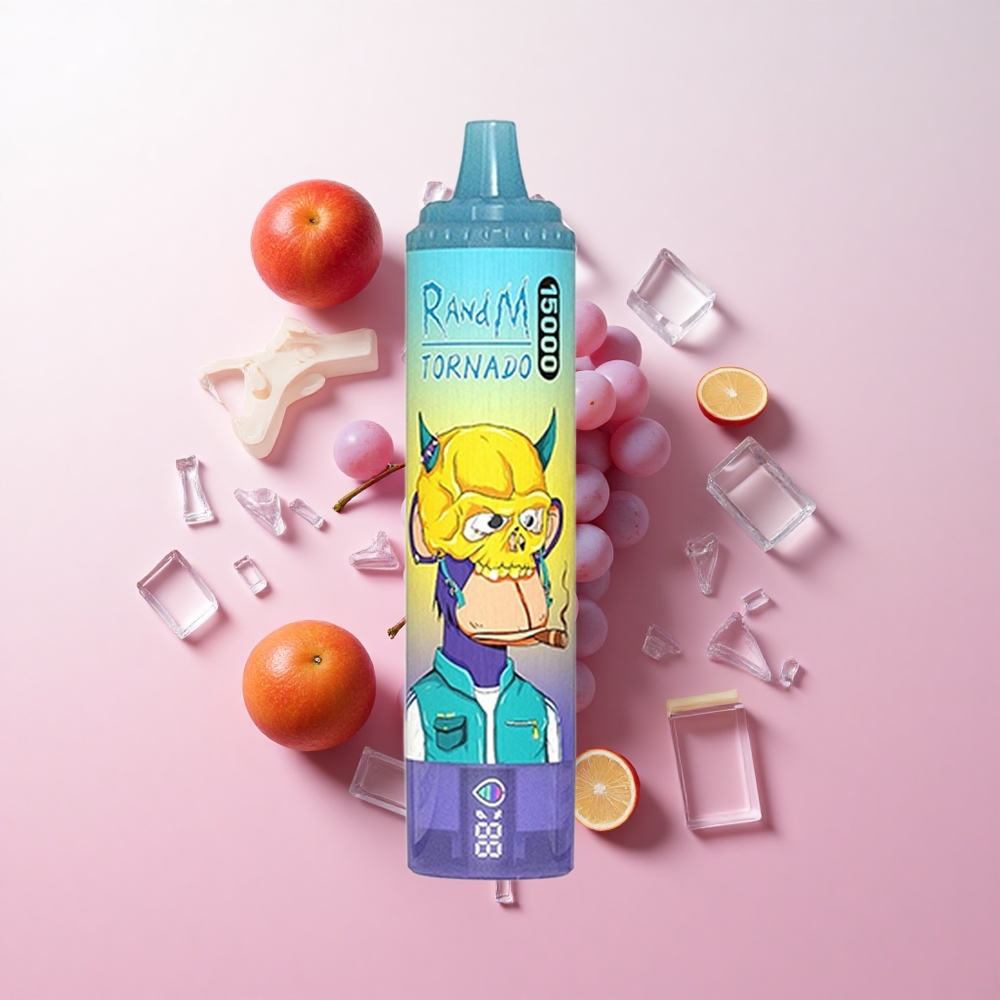 RandM Fumot Tornado 15000 Puffs グレープアイス 25ml USB Type-C