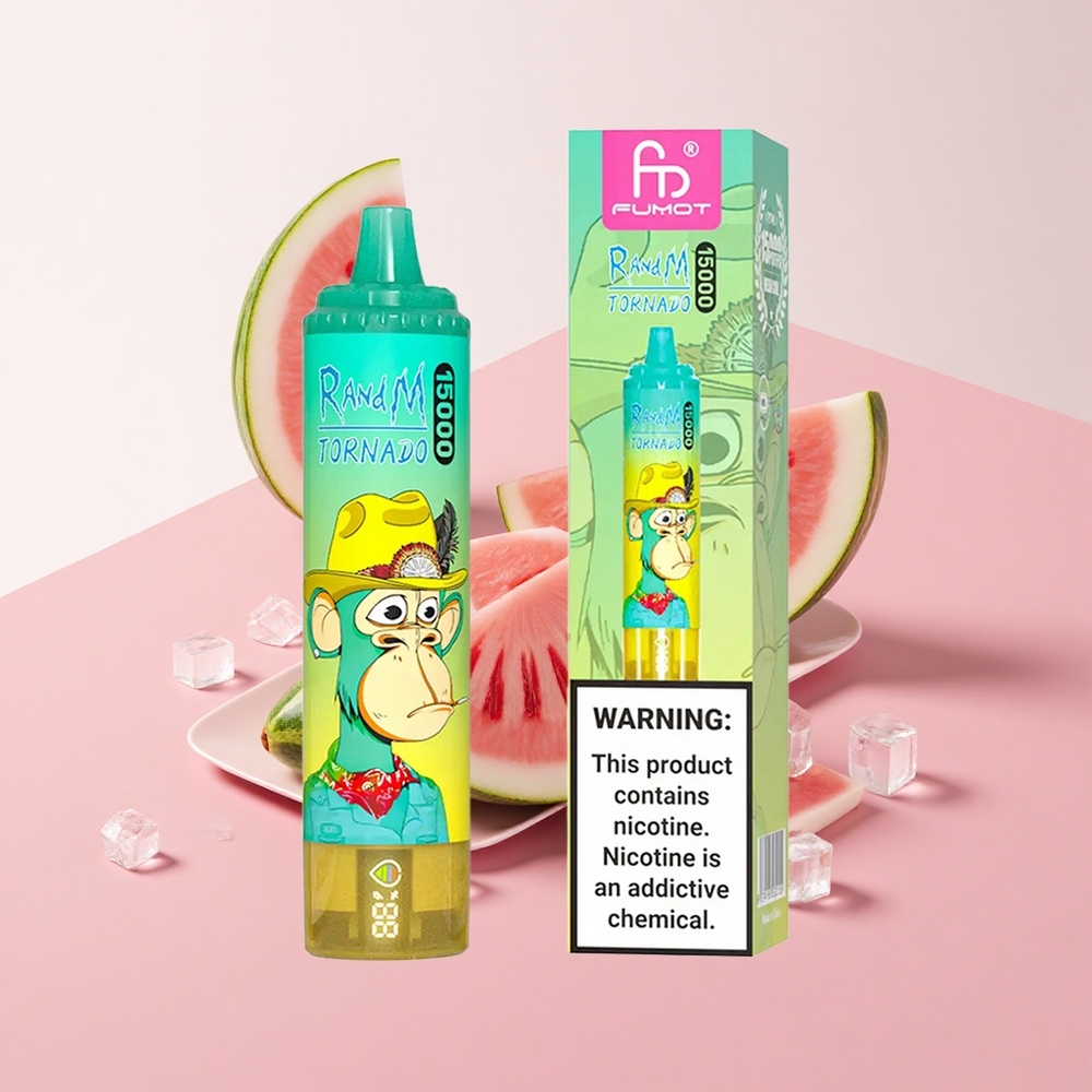 RandM Fumot Tornado 15000 Puffs ウォーターメロンアイス 25ml USB Type-C