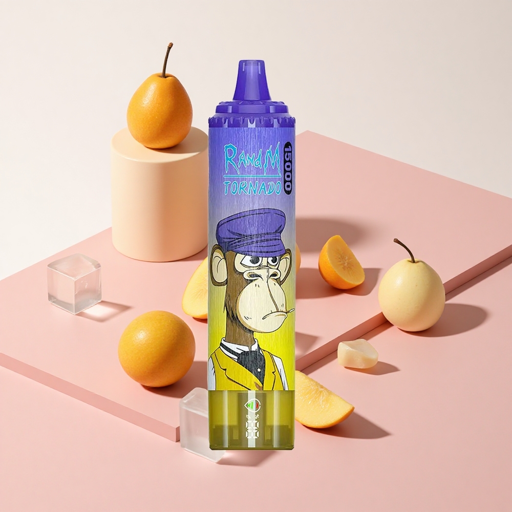 RandM Fumot Tornado 15000 Puffs マンゴーオンアイス 850mAh LCD