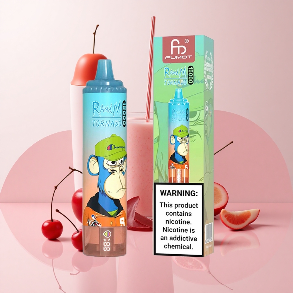 RandM Fumot Tornado 15000 Puffs チェリーコーラ 850mAh USB Type-C