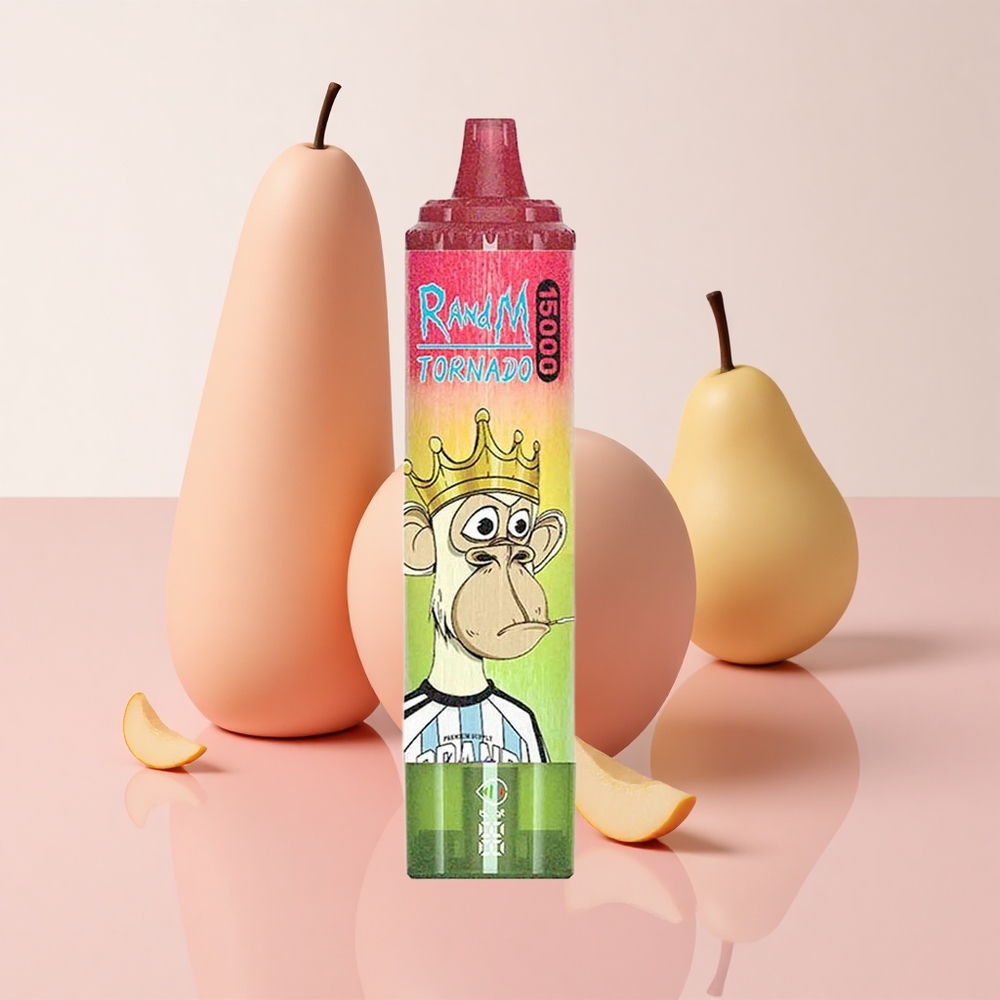 RandM Fumot Tornado 15000 Puffs アップルピーチペア USB Type-C充電式 850mAhバッテリー