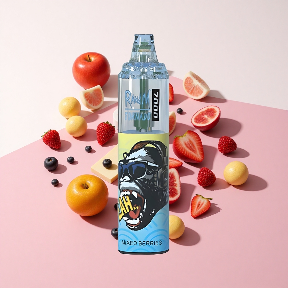 RandM Fumot Tornado 7000 ディスポーザブルベイプ ミックスベリー 14ML Eリキッド 850MAH バッテリー