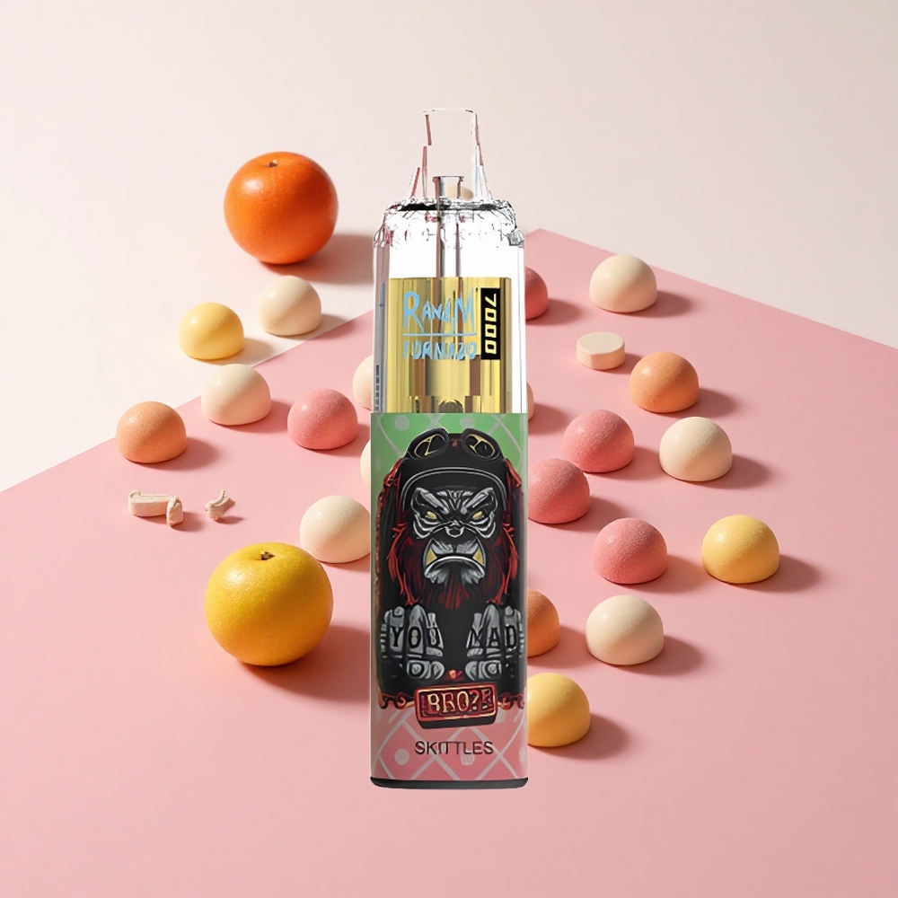 RandM Fumot Tornado 7000 ディスポーザブルベイプ スキットルズ 14ML Eリキッド 850MAH バッテリー