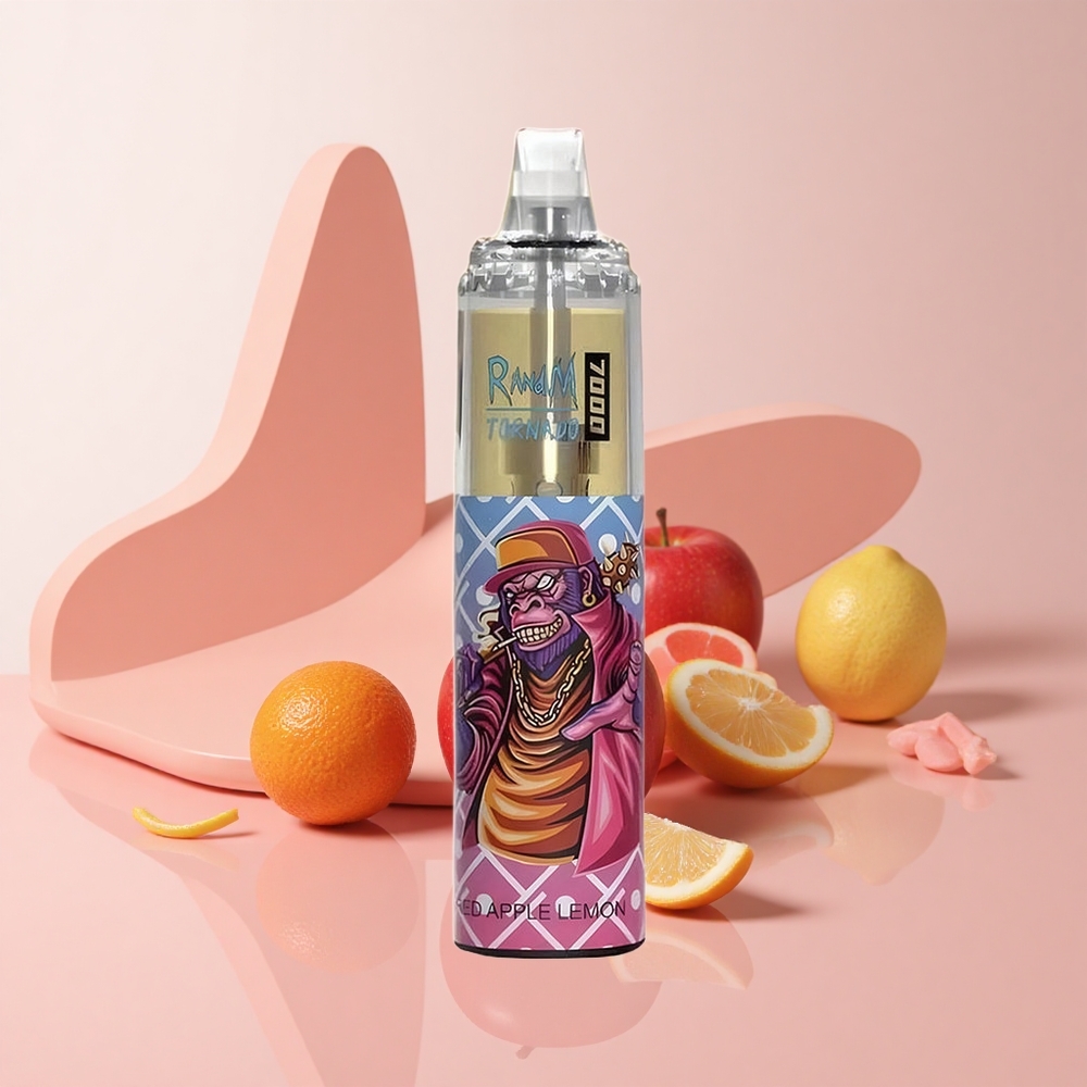 RandM Fumot Tornado 7000 レッドアップルレモン 14ML Eリキッド メッシュコイル