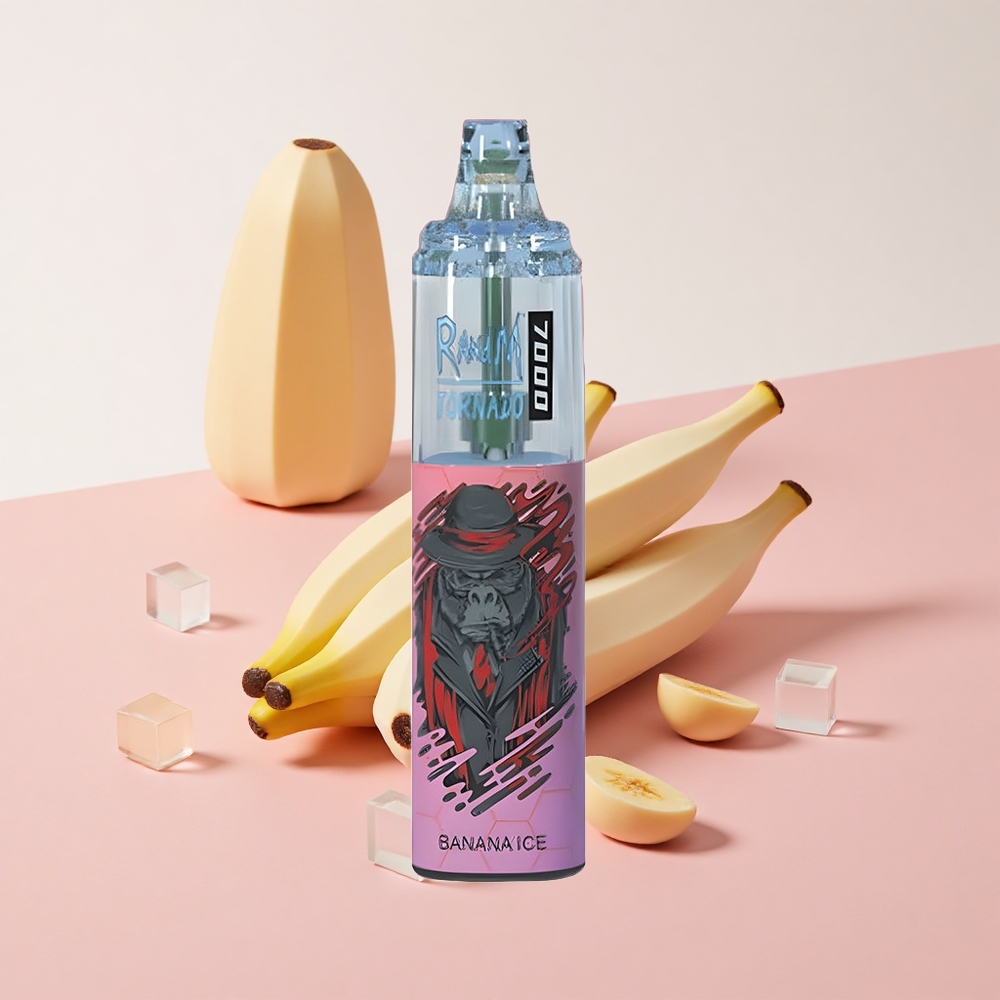 RandM Fumot Tornado 7000 バナナアイス 14ML E-liquid 850MAHバッテリー