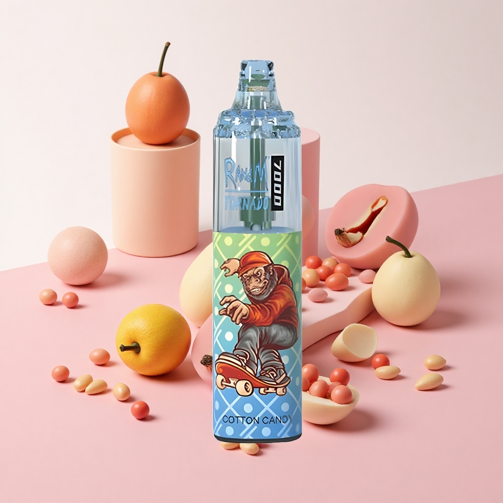 RandM Fumot Tornado 7000 綿あめ 14ML E-liquid 850MAHバッテリー