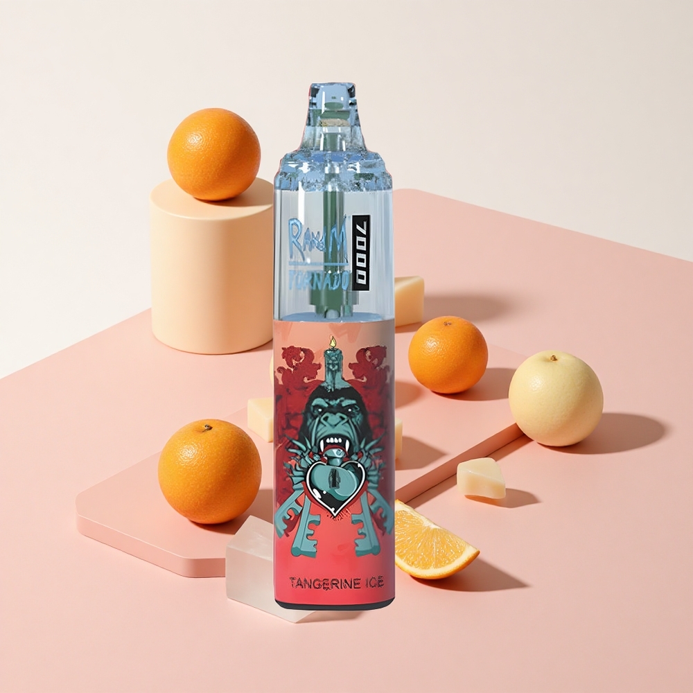 RandM Fumot Tornado 7000 タンジェリンアイス 14ML メッシュコイル