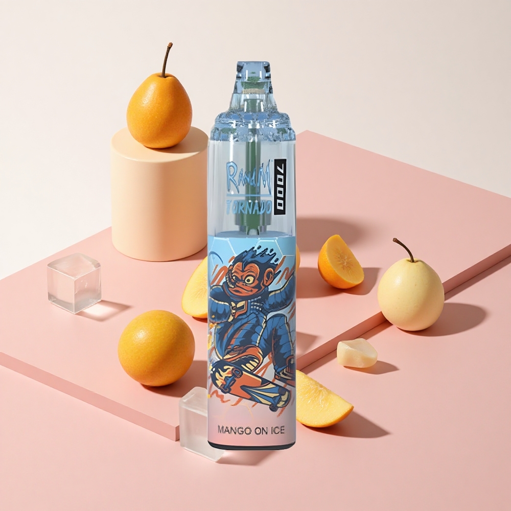 RandM Fumot Tornado 7000 タイプCポート RGBライト マンゴーオンアイス