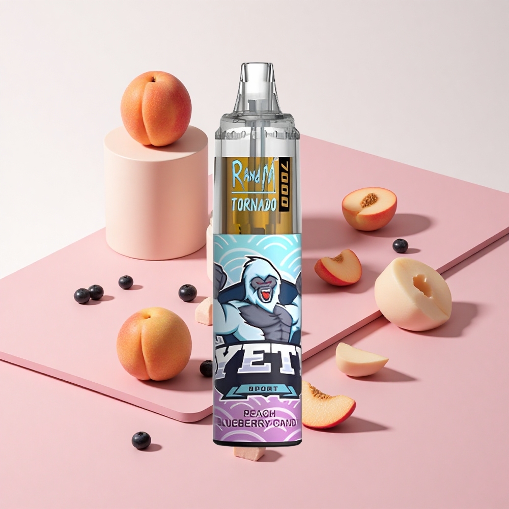 RandM Fumot Tornado 7000 ピーチブルーベリーキャンディ メッシュコイル RGBライト