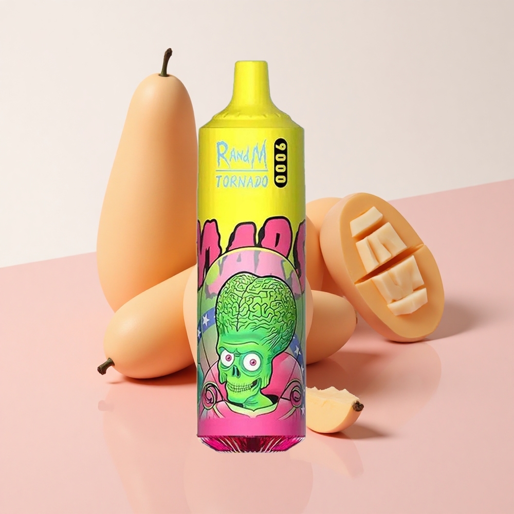 RandM Fumot Tornado 9000 Puffs トリプルマンゴー 850mAh充電式 18mLメッシュコイル