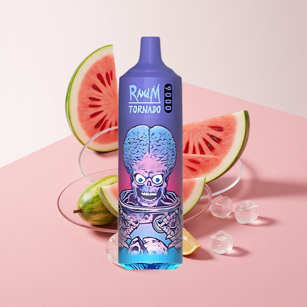 RandM Fumot Tornado 9000 Puffs メロンソーダブリザードアイス 850mAh充電式 18mL