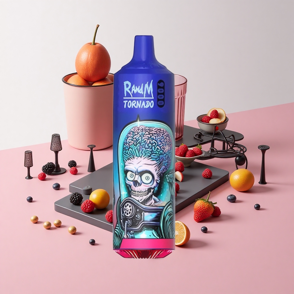 RandM Fumot Tornado 9000 Puffs メッシュコイル ブラックアイス