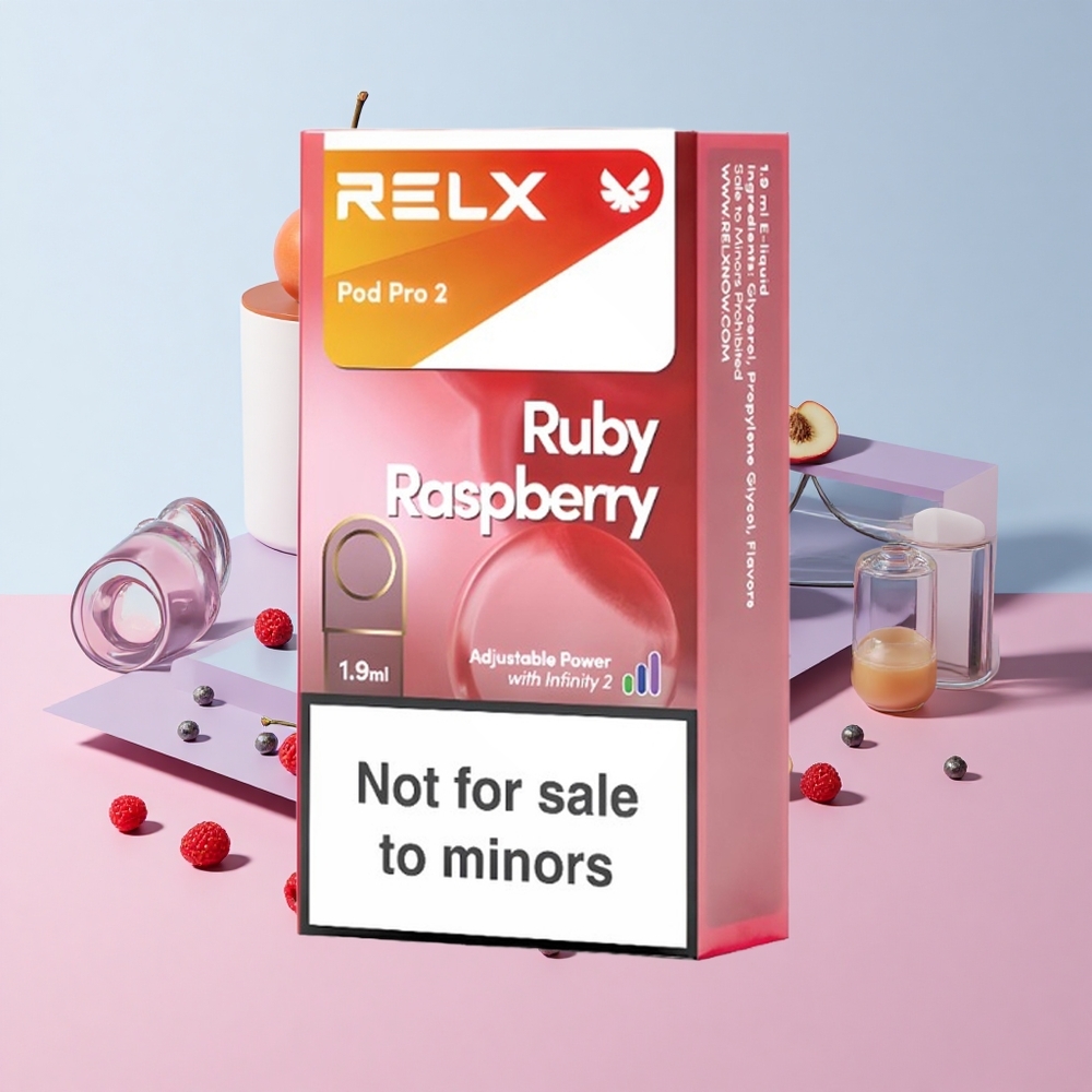 RELX Pod Pro 2 ブルーレーズベリー ニコチンフリー（0%）1.9ml 600パフ 3電圧調整