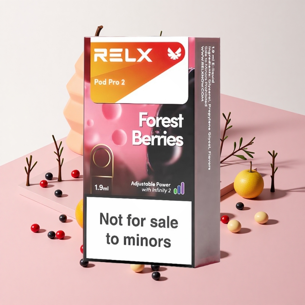 RELX Pod Pro 2 フォレストベリー 1.9ml 600パフ 3電圧調整 (5.5W/6.5W/9W)
