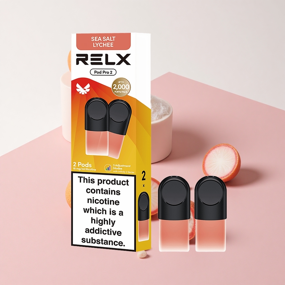 RELX Pod Pro 2 リッチー海塩 1.9ml 600パフ 3電圧調整