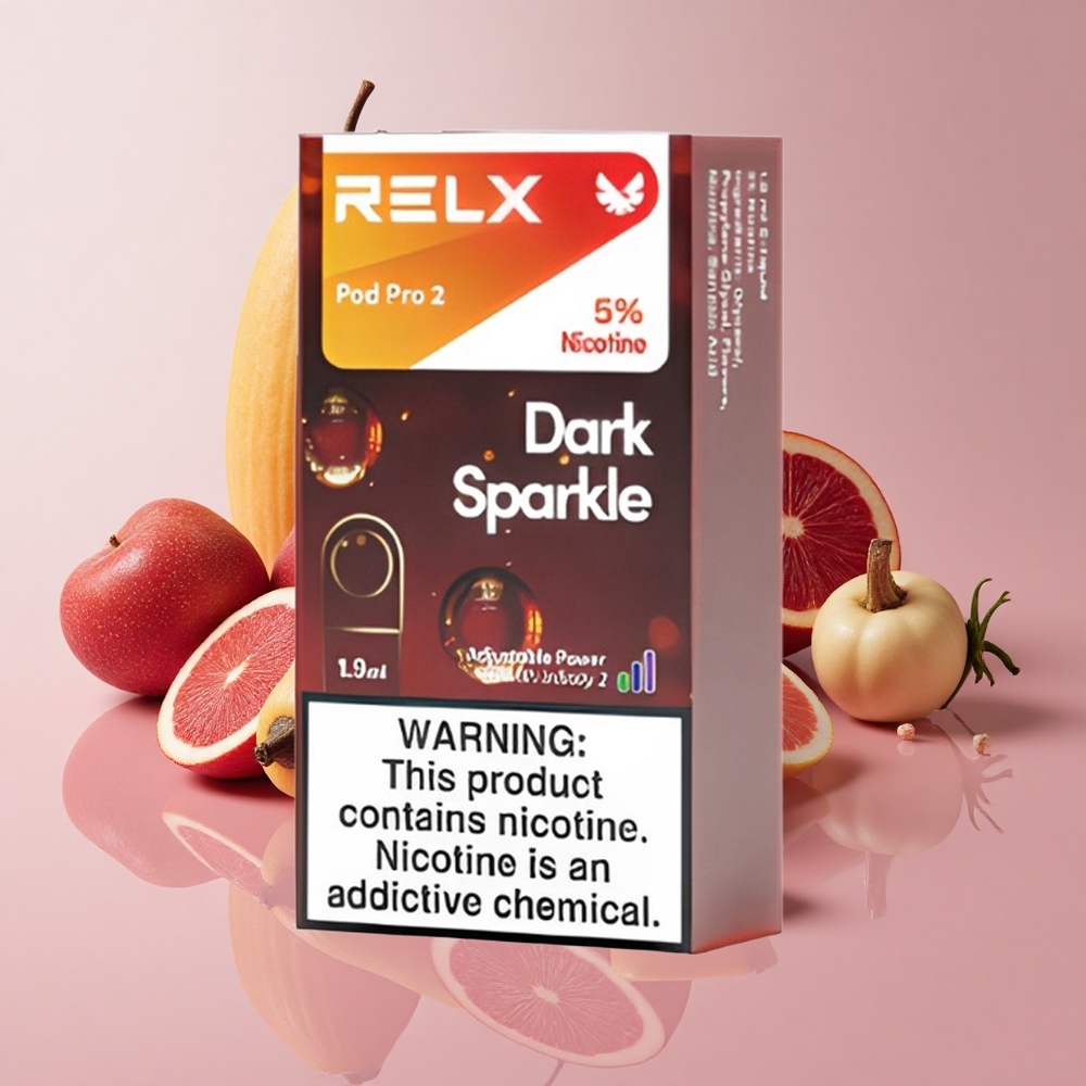 RELX Pod Pro 2 ダークスパークル 1.9ml 600パフ 5%ニコチン 3電圧調整