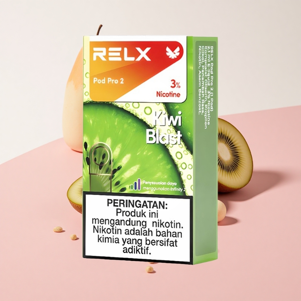 RELX Pod Pro 2 キウイブラスト ニコチン3% 600パフ 1.9ml 3電圧調整