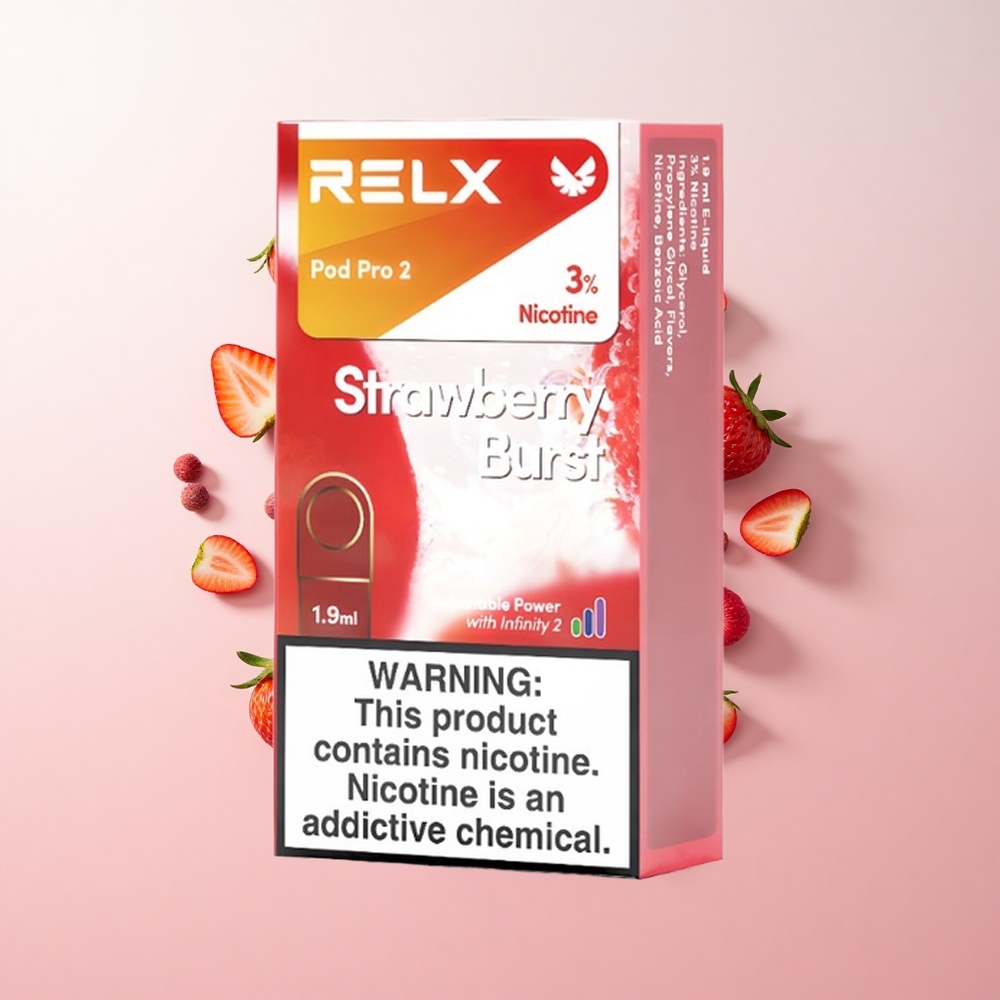 RELX Pod Pro 2 ストロベリーバースト ニコチン3% 600パフ 1.9ml